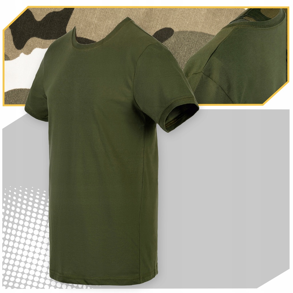 Koszulka T shirt Wojsko 100% Bawełna Khaki Tshirt Rozmiar M